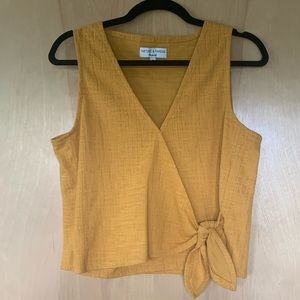 NWOT Madewell Texture & Thread Wrap Top